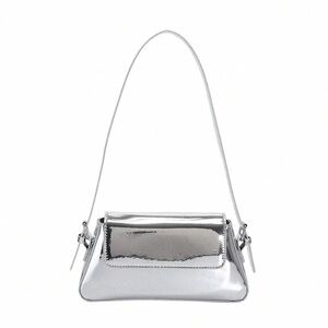 Zara Metallic Silver Shoulder Bag / Purse